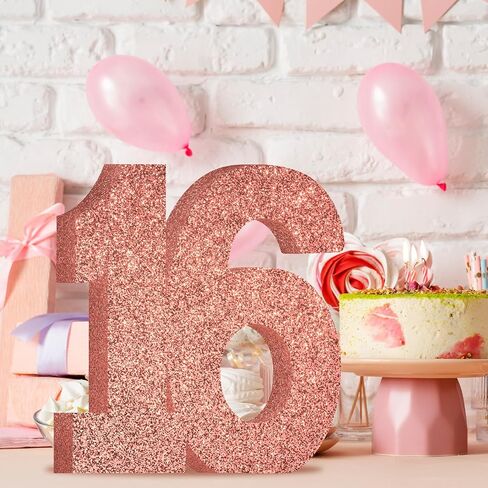 13th Birthday Decorations for Boys,13th Anniversary Decorations,Blue Gold Glitter 13th Birthday Party Centerpieces for Table Decorations,Number 13 Table Topper Decor in Kuwait