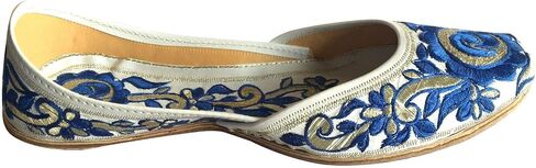 Women Flat Ballerina Comfortable Punjabi Jutti Khussa Shoes Ethnic Loafers Pumps in Saudi Arabia