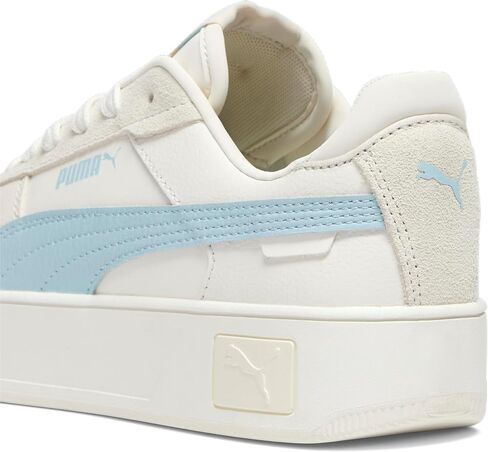 PUMA Women's CARINA STREET SUEDE Sneaker, Warm White-Frosted Ivory-Silver Sky, 9 in Saudi Arabia