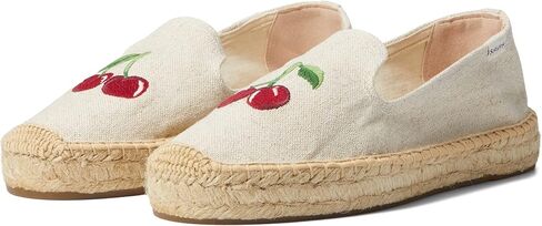 حذاء Soludos نسائي بلون الكرز على منصة علوية من Espadrille in Kuwait