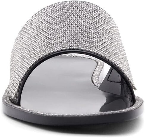 Herstyle Womens Anabell Jelly Slides Rhinestone Flat Sandals Slip On Beach Rain Shoes in Saudi Arabia