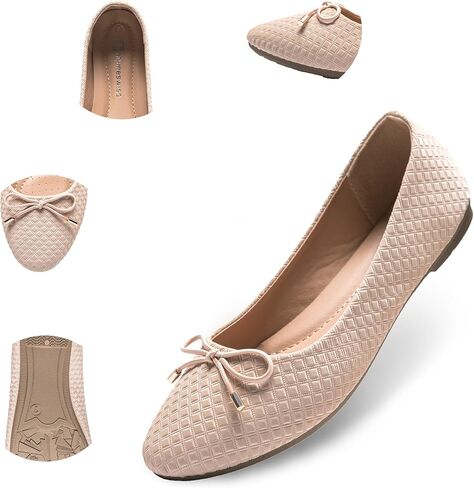 Alpine Swiss Claire Womens Ballet Flats Classic Round Toe Slip on Comfortable Flat Shoes in Kuwait
