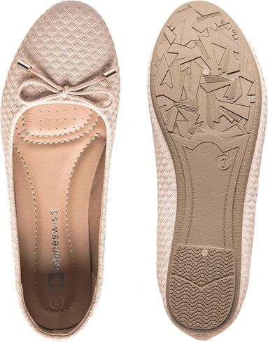 Alpine Swiss Claire Womens Ballet Flats Classic Round Toe Slip on Comfortable Flat Shoes in Kuwait