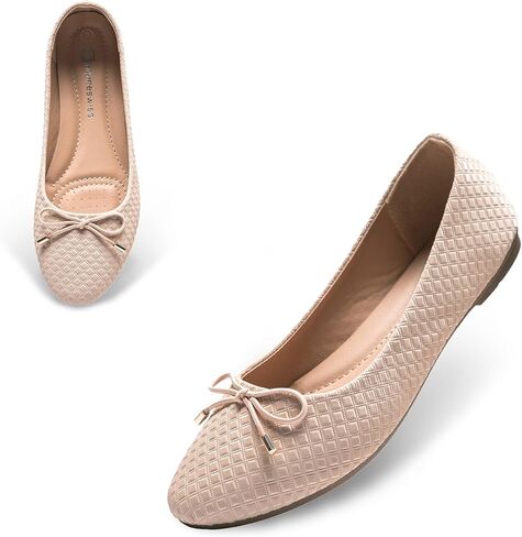 Alpine Swiss Claire Womens Ballet Flats Classic Round Toe Slip on Comfortable Flat Shoes in Kuwait