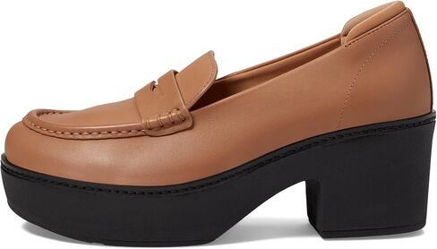 FitFlop Pilar Leather Platform Loafers in Saudi Arabia