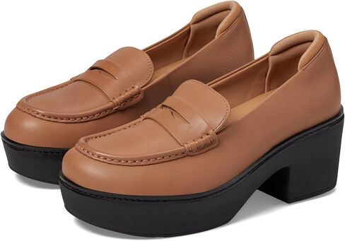 FitFlop Pilar Leather Platform Loafers in Saudi Arabia