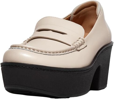 FitFlop Pilar Leather Platform Loafers in Saudi Arabia