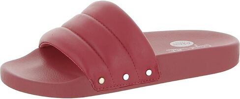 صنادل نسائية من Dr. Scholl's Shoes من الجلد Pisces Chill باللون الأحمر 9 متوسط ​​(B، M) in Saudi Arabia