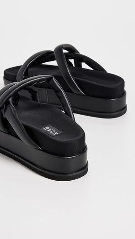 R0AM Women's Asymmetrical Stack Slides in Kuwait
