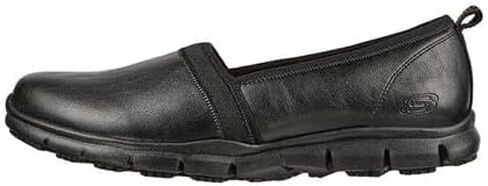 حذاء بدون كعب للمشي للسيدات من Skechers، أسود حقيقي، 8 in Saudi Arabia