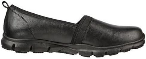 حذاء بدون كعب للمشي للسيدات من Skechers، أسود حقيقي، 8 in Saudi Arabia