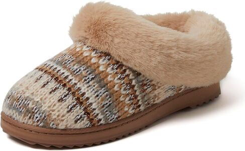 Dearfoams Women's Hannah Chenille Knit Clog Slipper in Saudi Arabia
