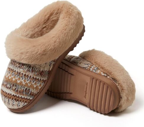 Dearfoams Women's Hannah Chenille Knit Clog Slipper in Saudi Arabia