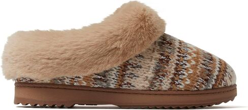 Dearfoams Women's Hannah Chenille Knit Clog Slipper in Saudi Arabia