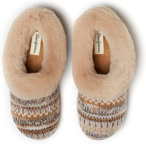 Dearfoams Women's Hannah Chenille Knit Clog Slipper in Saudi Arabia