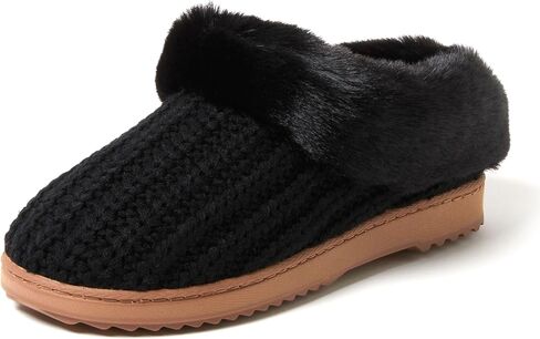 Dearfoams Women's Hannah Chenille Knit Clog Slipper in Saudi Arabia