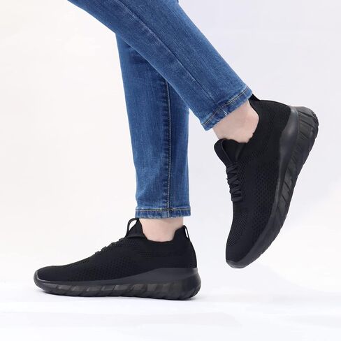 أحذية JABASIC النسائية الكاجوال سهلة الارتداء أحذية المشي المنسوجة المسامية خفيفة الوزن in Kuwait