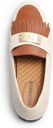 Loafers for Women Slip On Moccasins Shoes Tassel Flats No Heel with Chain in Saudi Arabia