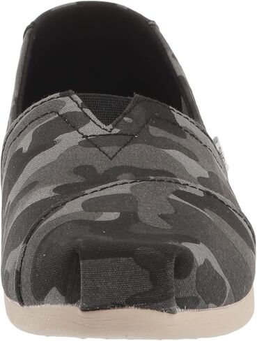 TOMS Womens Alpargata Camo Slip On Flats Casual - Black in Saudi Arabia
