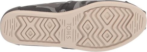 TOMS Womens Alpargata Camo Slip On Flats Casual - Black in Saudi Arabia