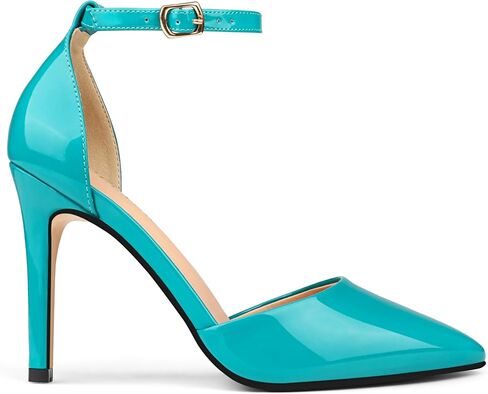 COLETER Women's 4Inch Pumps Pointed Toe Ankle Strap Stiletto Heels Party Wedding Dress Shoes in Saudi Arabia
