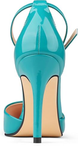 COLETER Women's 4Inch Pumps Pointed Toe Ankle Strap Stiletto Heels Party Wedding Dress Shoes in Saudi Arabia