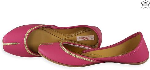 Women's Nappa Soft Genuine Leather Juttis | Bite and Pinch Free Jutis | Punjabi Jutti For Ladies | Casual Flat Stylish Mojari | Ethnic Flats For Girls | in Saudi Arabia