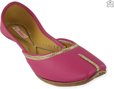 Women's Nappa Soft Genuine Leather Juttis | Bite and Pinch Free Jutis | Punjabi Jutti For Ladies | Casual Flat Stylish Mojari | Ethnic Flats For Girls | in Saudi Arabia