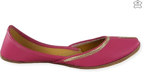 Women's Nappa Soft Genuine Leather Juttis | Bite and Pinch Free Jutis | Punjabi Jutti For Ladies | Casual Flat Stylish Mojari | Ethnic Flats For Girls | in Saudi Arabia