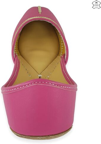 Women's Nappa Soft Genuine Leather Juttis | Bite and Pinch Free Jutis | Punjabi Jutti For Ladies | Casual Flat Stylish Mojari | Ethnic Flats For Girls | in Saudi Arabia