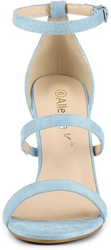Allegra K Women's Open Toe Triple Straps Stiletto High Heel Sandals in Saudi Arabia