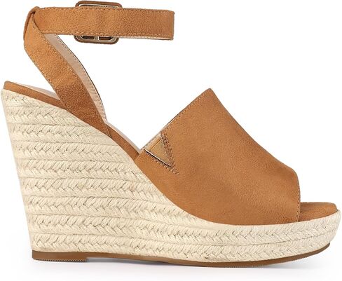 Allegra K Women's Espadrille Platform Slingback Wedges Heels Sandals in Saudi Arabia