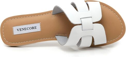 Camila 2 Cross Strap Sandals for Women – Faux Leather Sandals Women’s Summer Shoes – Comfortable Flat Sandals in Saudi Arabia