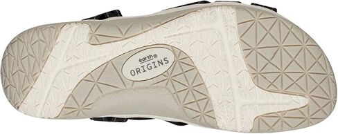صندل مسطح للسيدات من Earth Footwear SASS3، أسود 001، 7.5 in Kuwait