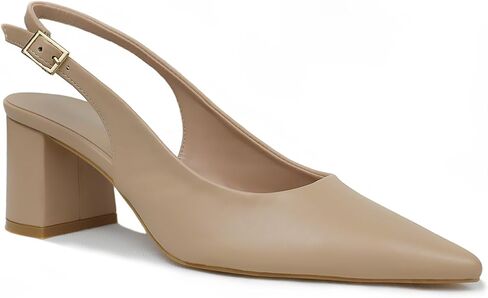 حذاء نسائي بكعب منخفض وكعب منخفض ومقدمة مدببة وإبزيم للكاحل مثير لحفلات الزفاف in Kuwait