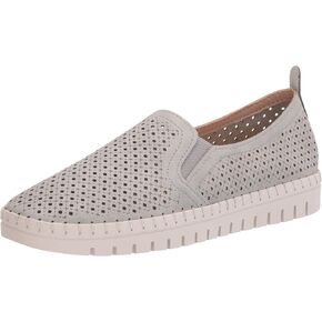 Easy Street Women's Fresh Twin Gore Slip On Sneaker, Grey, 7