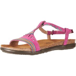 Naot Footwear Women's Odelia Pink Plum Nubuck/Vintage Slate Lthr Sandal 10 M US