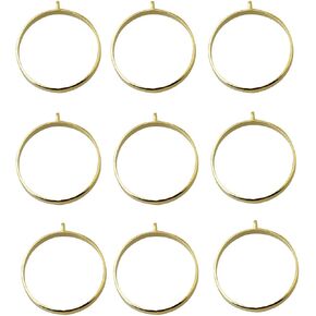ALLinONE Gold Plated Bezel Pendant Charm Blank Frame for DIY Resin Jewelry Making (Heart)
