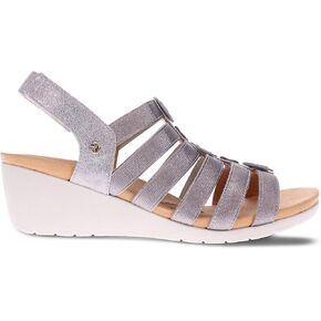 revere Woman Bari Floral Leather Sandals