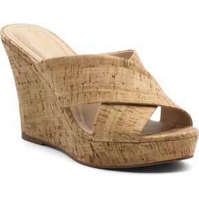 Charles by Charles David Women's Latrice Wedge Sandal, Natural, 7