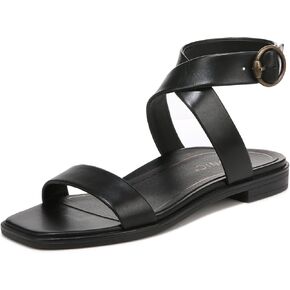 Vionic Women's Poppy Anaya Fashion Flat Sandal- Supportive Active Adjustable Sandals That Includes an Orthotic Insole and Cushioned Outsole for Arch Support, Medium Fit, Sizes 5-11