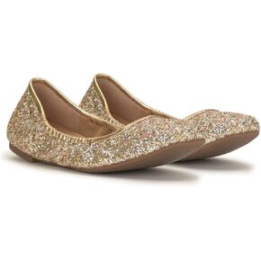 Jessica Simpson Womens Sandaze Slip-on Square Toe Ballet Flats
