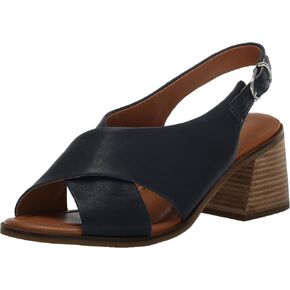 Lucky Brand Women's RHIDLEE Heeled Sandal, Navy Blazer, 7.5