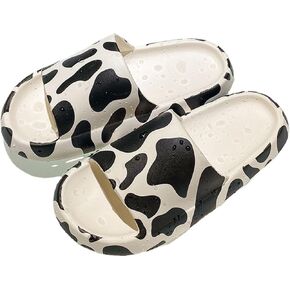 Cow slippers Cow slides Summer indoor and outdoor non-slip slippers for both Pillow Slippers for Women and Men