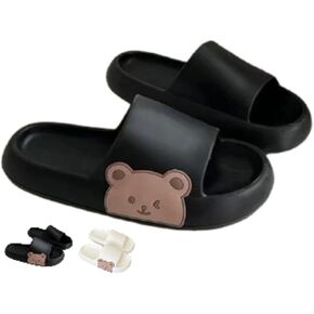 Bear Slippers Cartoon Slippers Girls Anime Animal Lover Slippers Sandal Soft Bath Beach Indoor Sandals