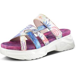Spring Step L'Artiste Women's Figurette Slide Sandal Purple Multi EU 39 / US 8.5