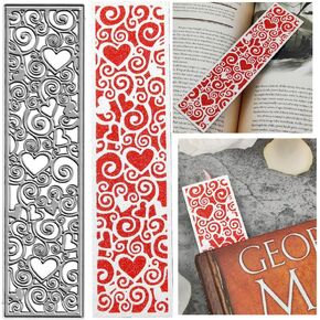 12 pcs Banner Cutting Dies, Bookmark Tags Ribbon Die Cuts Metal Embossing Stencils Template Mould for Card Scrapbooking and DIY Craft Album Paper Card Decor