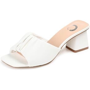 Journee Collection Womens Briarr Open Toe Low Block Heel Pumps