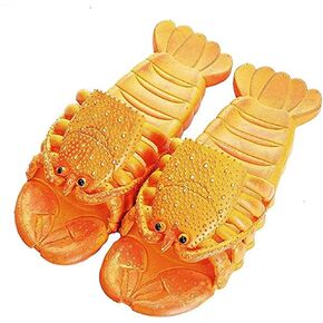 Lobster Slippers Summer Funny Animal Flip Flops Kids Cute Beach Shoes Women Soft Creative Shower Sandals Men Casual Waterproof Slides