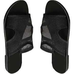 GORGLITTER Women's Mesh Hollow Out Beach Flat Sandals Cut Out Open Toe Slide Sandals